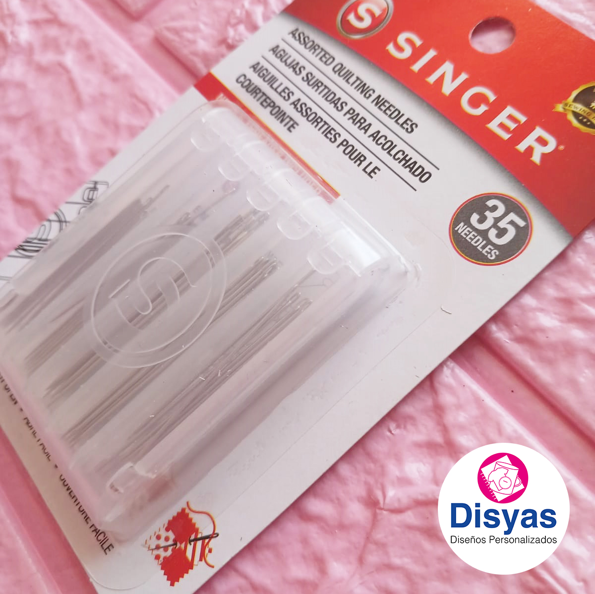 Set 35 Agujas Surtidas Para Acolchados Con Enhebrador Singer - Imagen 3