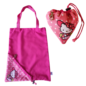 Bolsa De Compras Plegable Diseño Hello Kitty Reutilizable