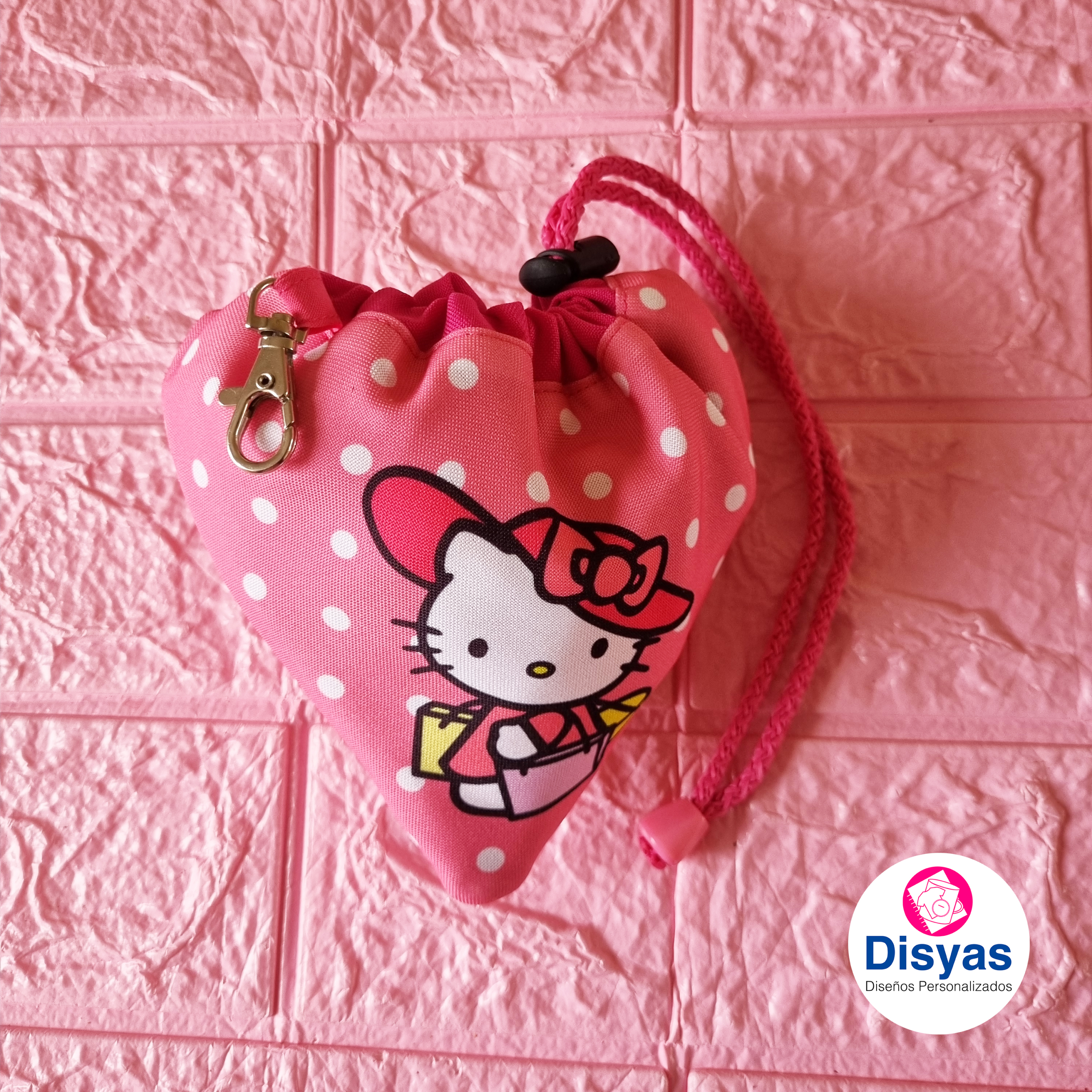 Bolsa De Compras Plegable Diseño Hello Kitty Reutilizable - Imagen 2