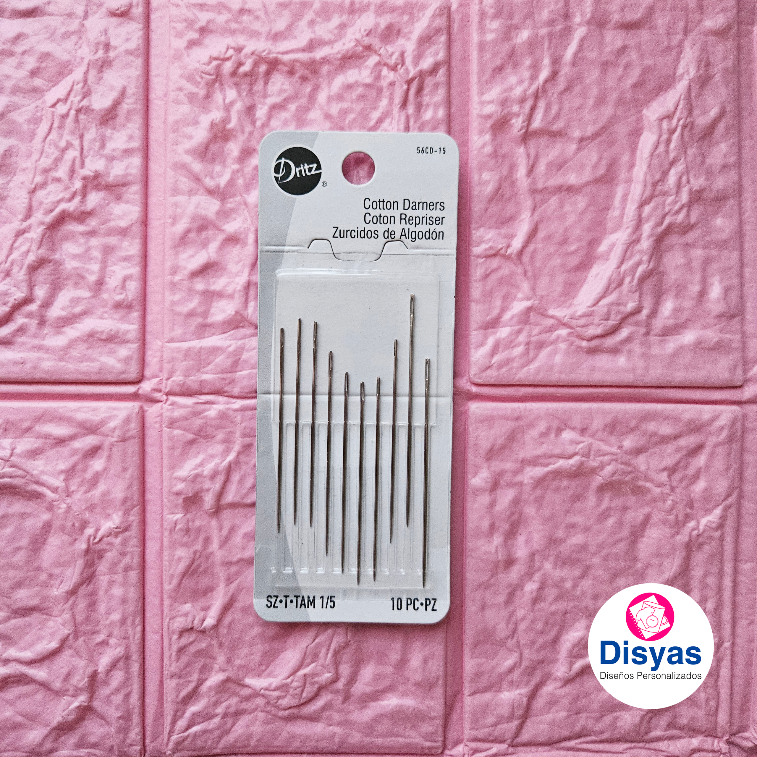 Agujas De Mano Para Coser Algodón 10 Und. Dritz - Imagen 3