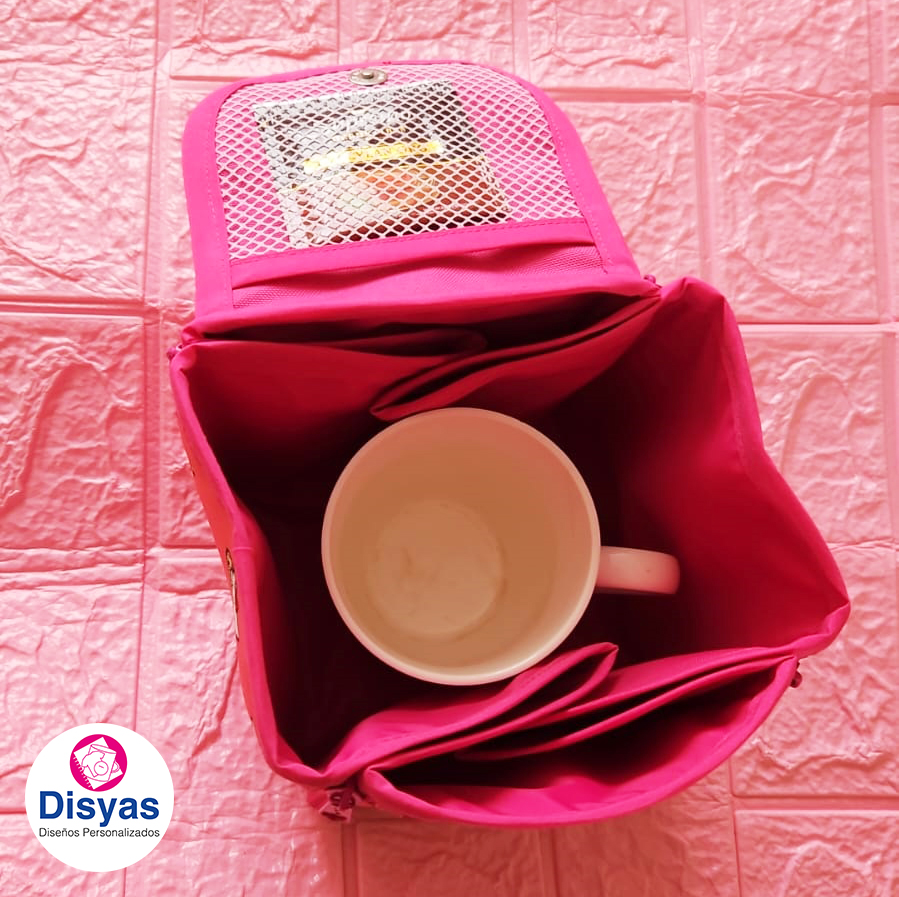 Mini Lonchera Mantel Para Colación Escolar Gatos - Imagen 3