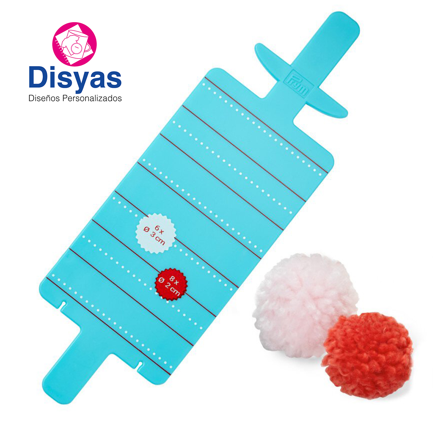 Pomponera Mini Para Hacer Pompones 2 Y 3 Cm Prym Love - Imagen 2