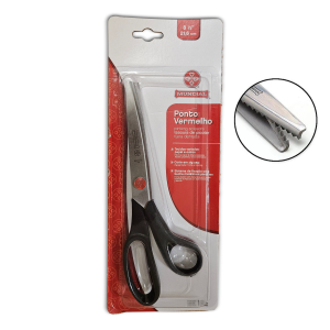 Tijera Zigzag 8" Mundial Para Tela o Papelería