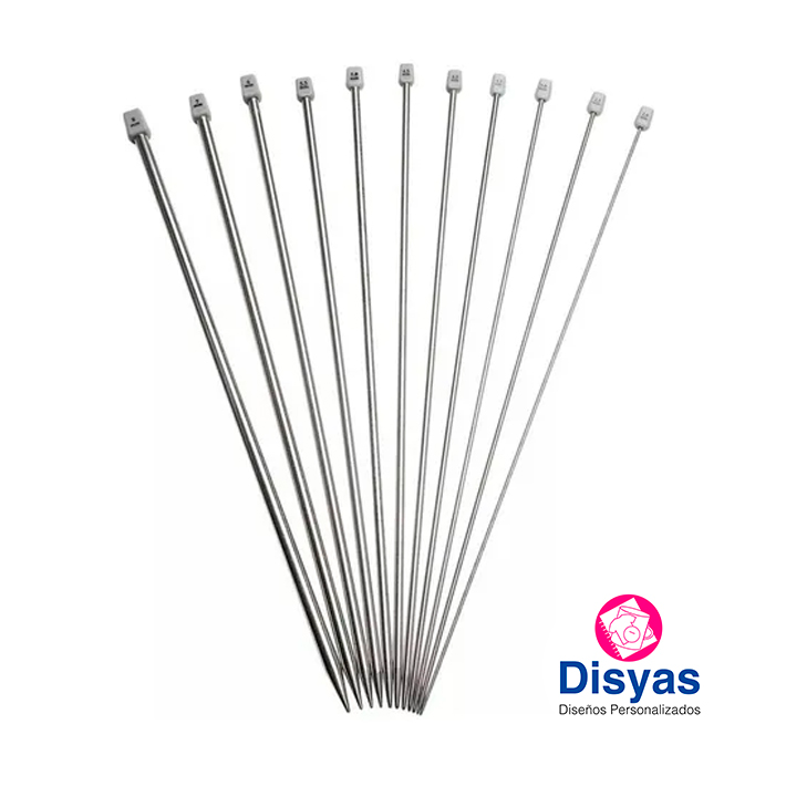 Palillos Para Tejer Rectos 2.5 mm Largo 30 cm Aero - Imagen 4
