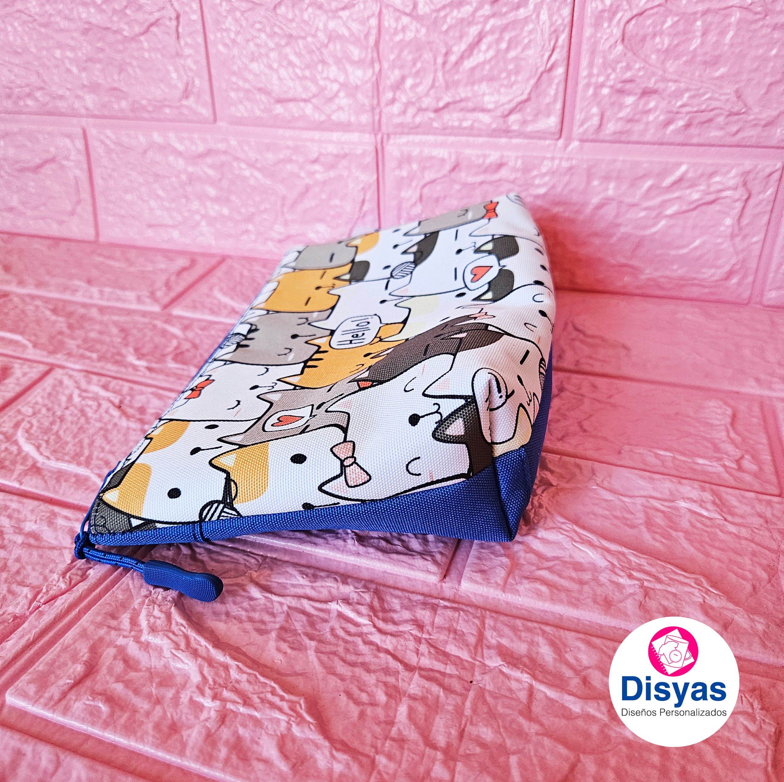 Estuche Maxi Doble Bolsillo Gatos - Imagen 2