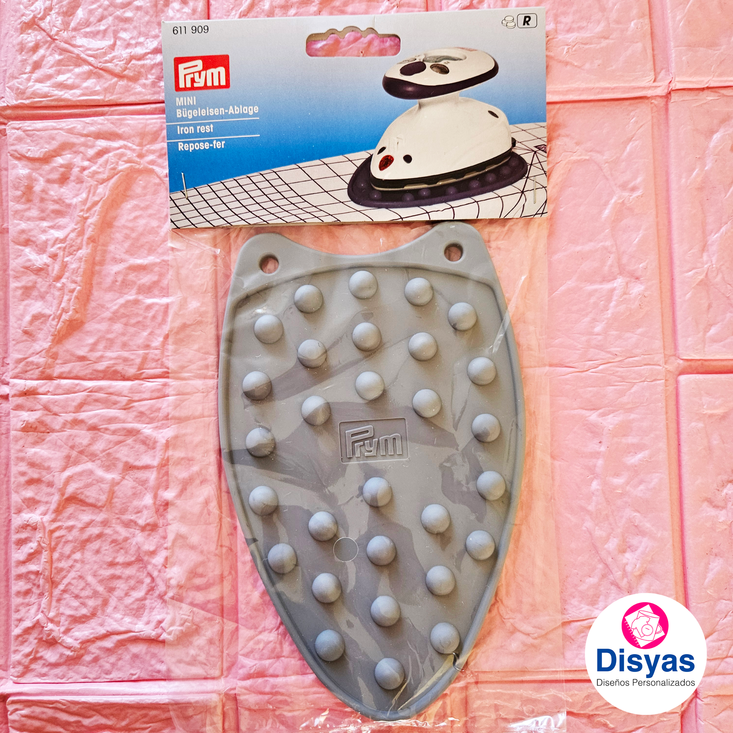 Mini Posa Plancha Silicona Gris Para Mini Plancha Prym - Imagen 2