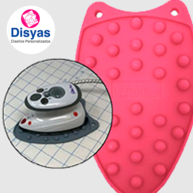 Mini Posa Plancha Silicona Fucsia Para Mini Plancha Prym - Imagen 2