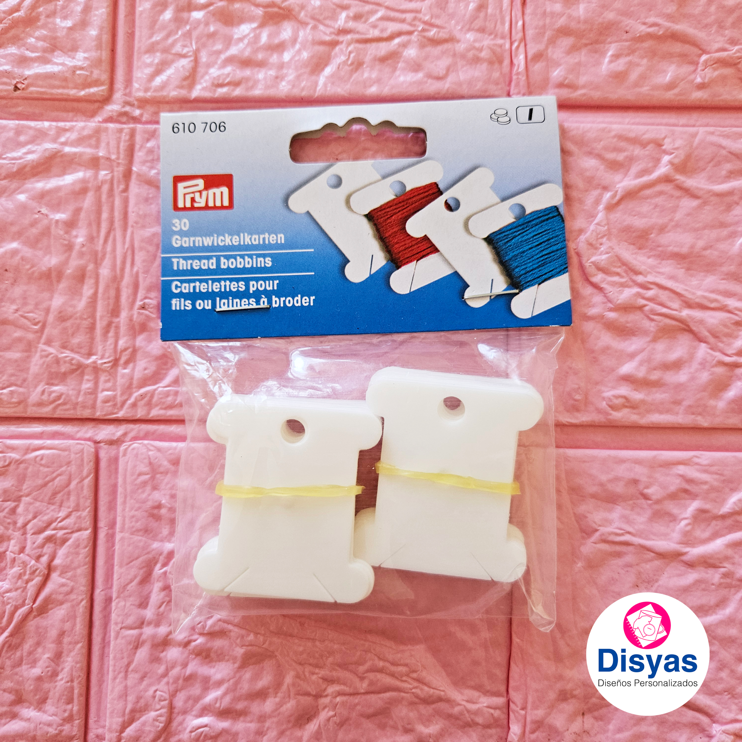 Cartoncitos Plásticos Para Hilos De Bordar 30 Und Prym - Imagen 3