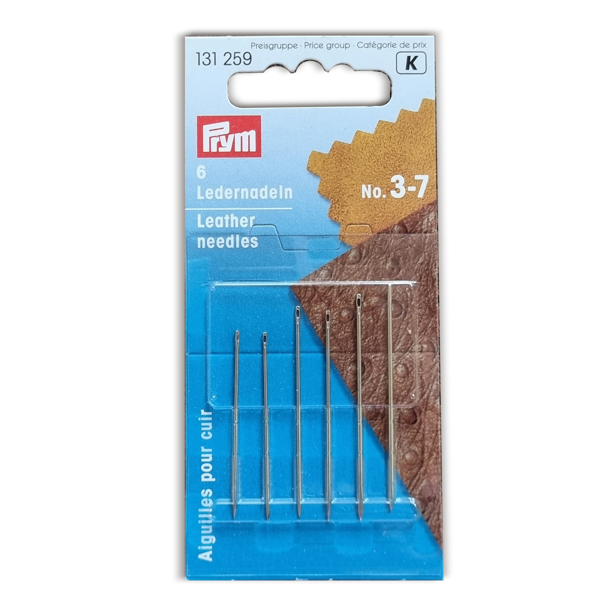 Set 6 Agujas De Mano Para Cuero Prym Costura