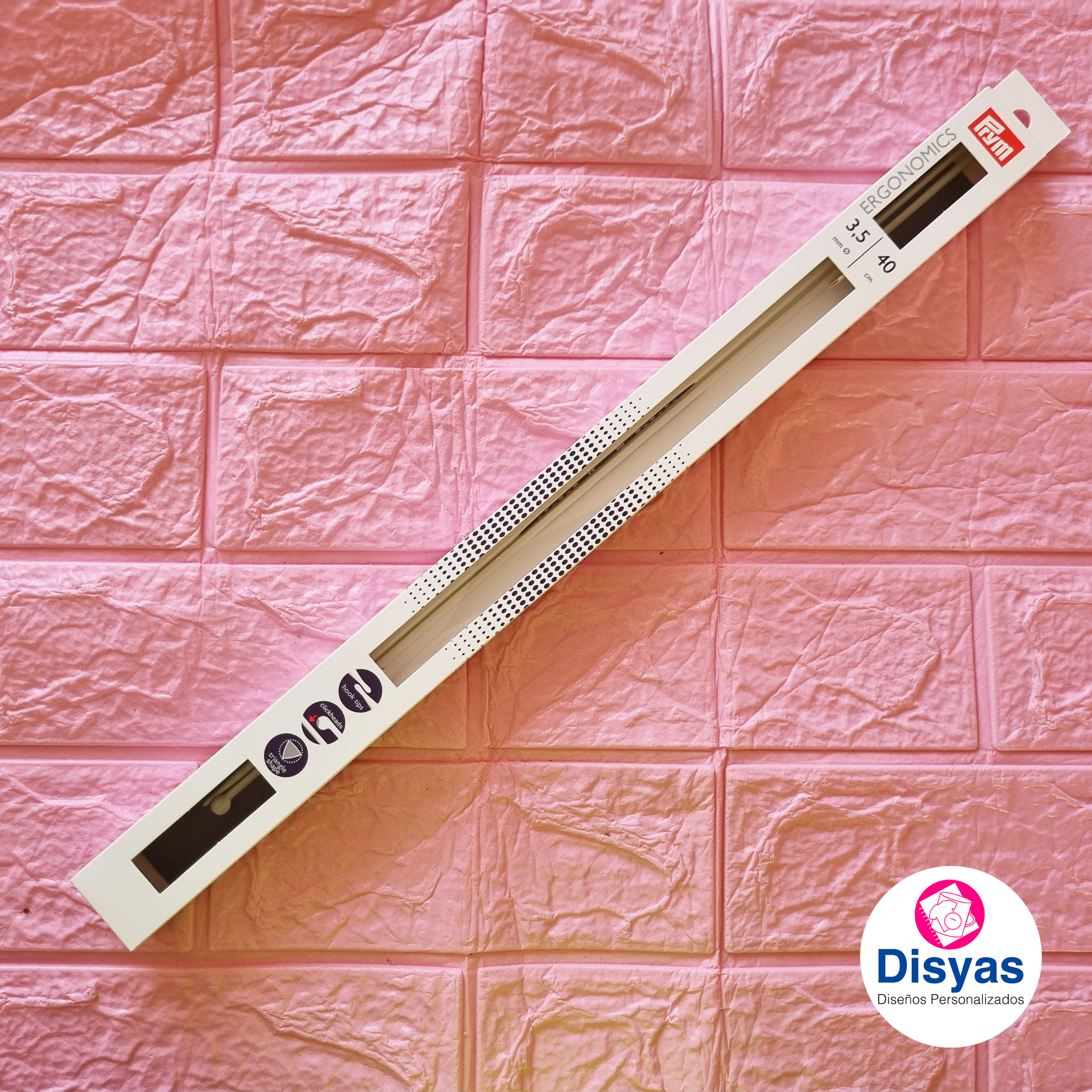 Palillos Para Tejer Ergonomics 3.5 mm 40 Cm Prym - Imagen 2