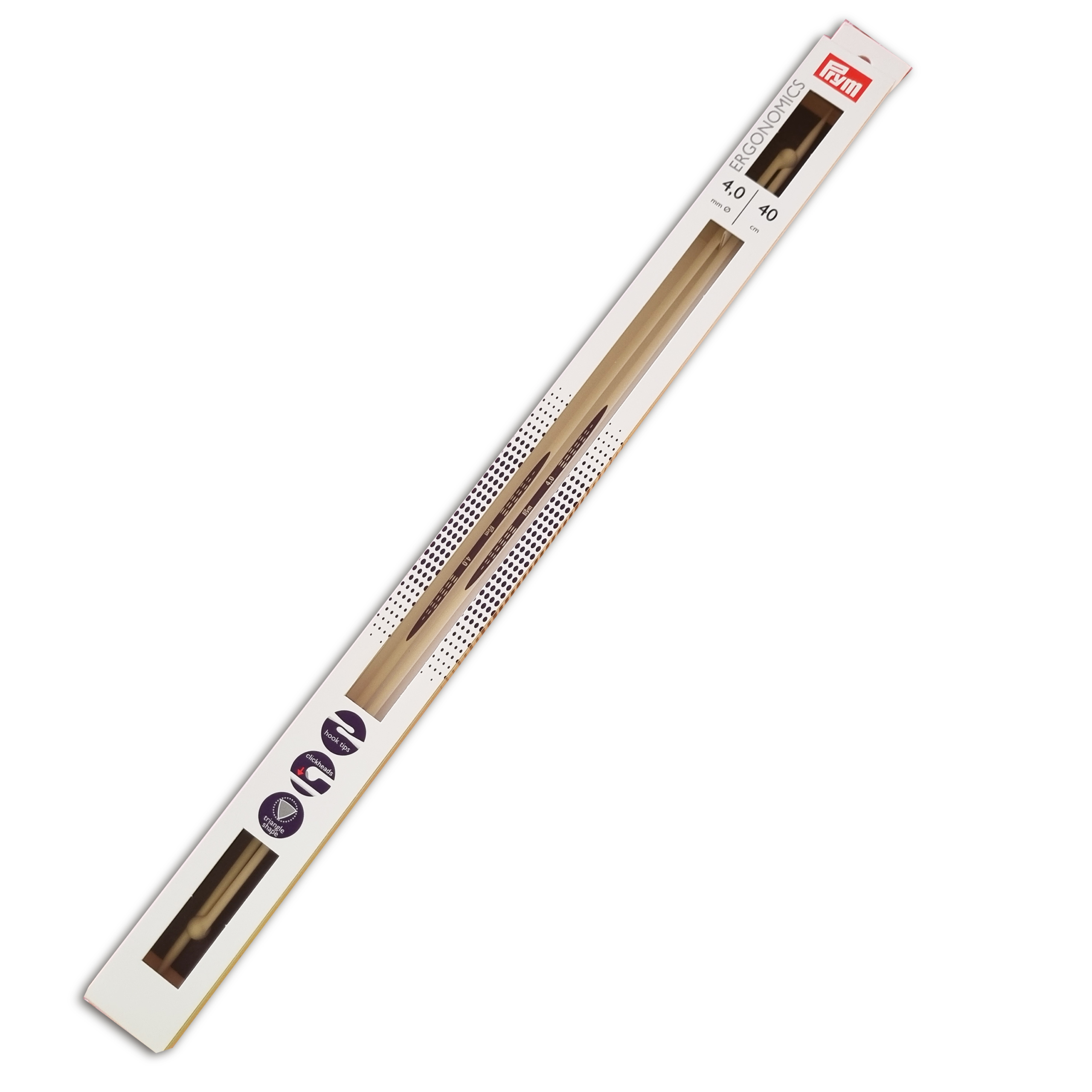 Palillos Para Tejer Ergonomics 4.0 mm 40 Cm Prym