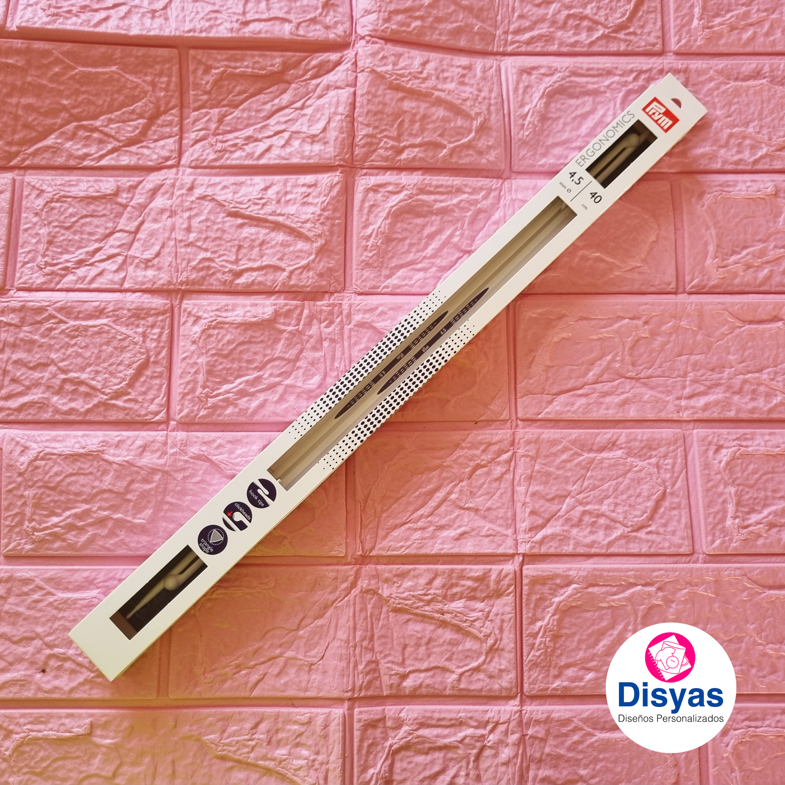 Palillos Para Tejer Ergonomics 4.5 mm 40 Cm Prym - Imagen 2
