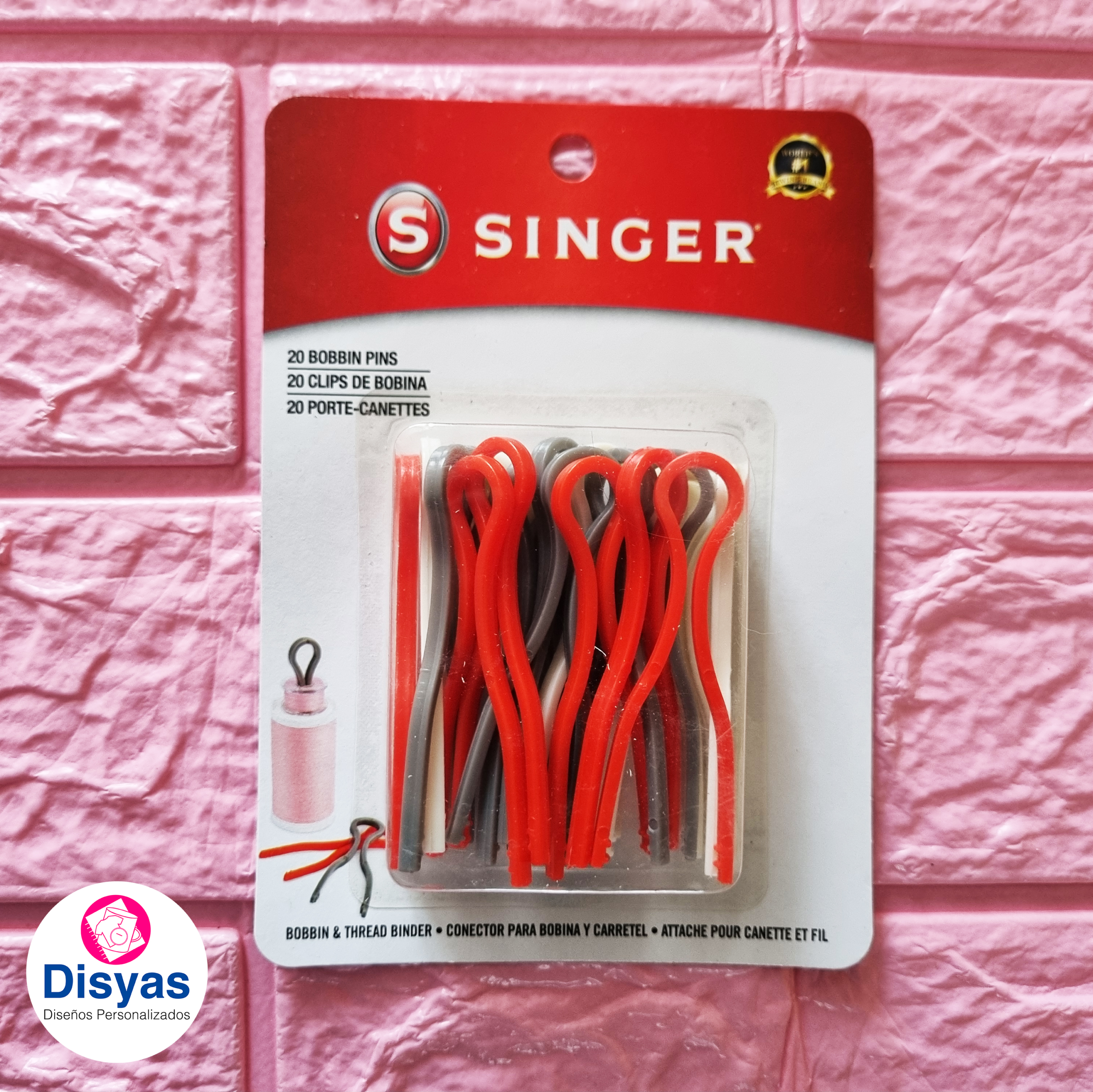 Clips Para Carretes Bobinas De Hilos Costura Singer 20 Clips - Imagen 3