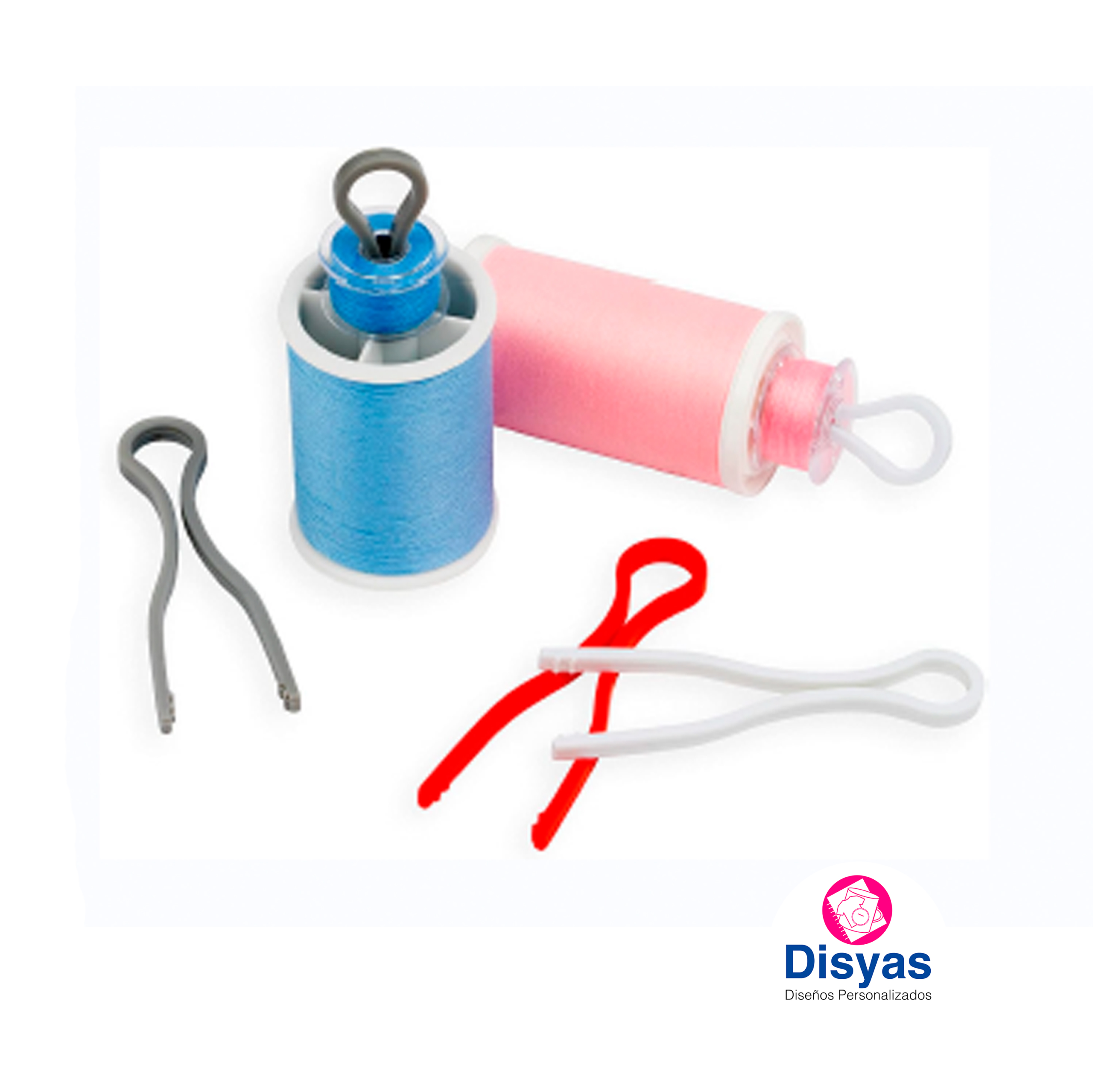 Clips Para Carretes Bobinas De Hilos Costura Singer 20 Clips - Imagen 2