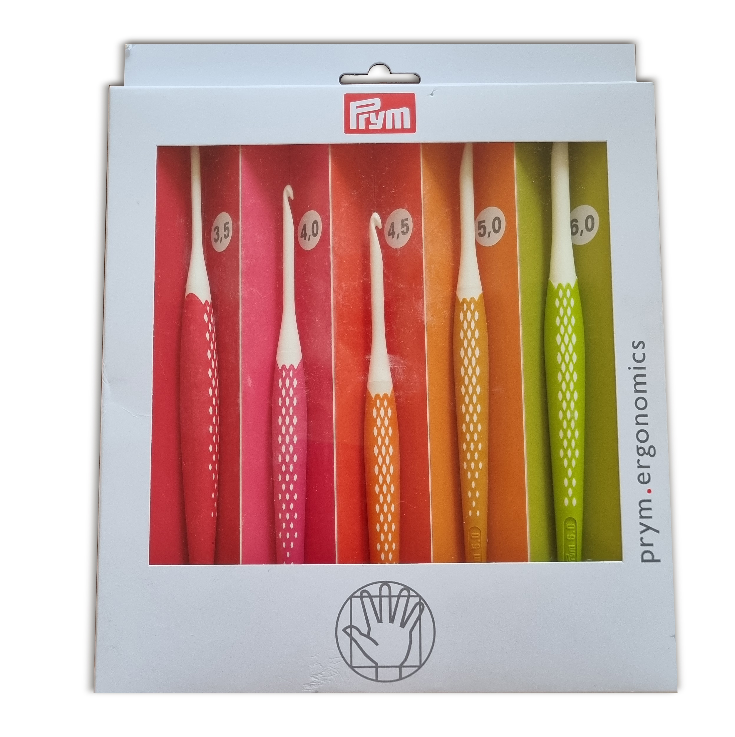 Set 5 Crochet Prym Ergonomics 3.5 A 6.0 Mm Tejido