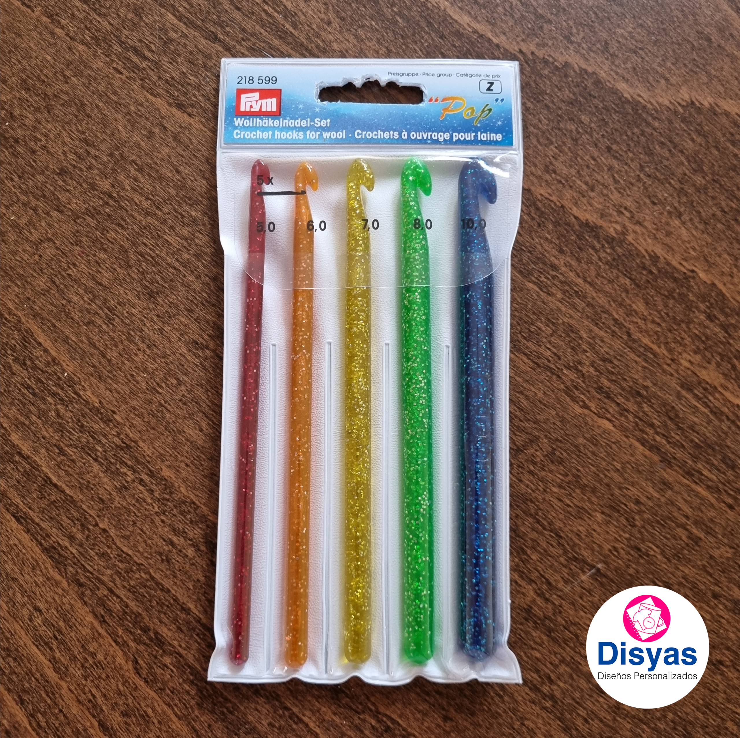 Set 5 Crochet Prym Pop (5.0 A 10.0 Mm) Para Tejidos - Imagen 3