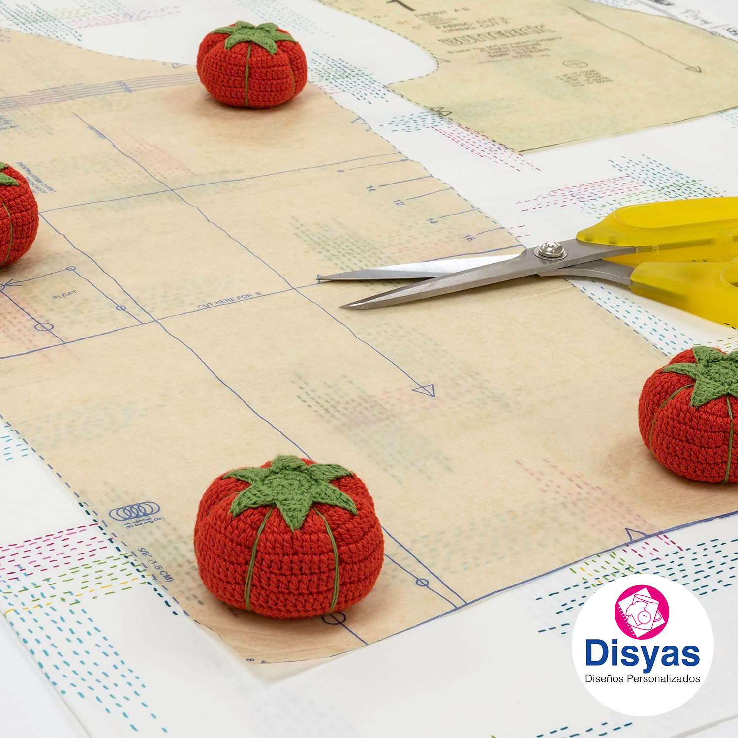 Set Sujetadores Para Patrones De Costura Pesos Tomate Dritz - Imagen 2