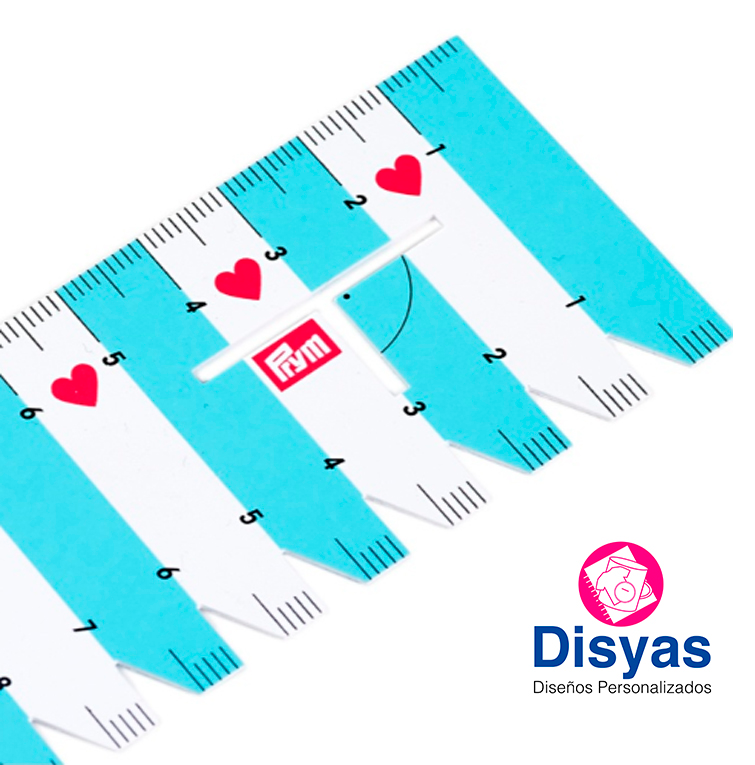Regla Para Contar Puntos Menta Costura 21 Cm Prym Love - Imagen 2