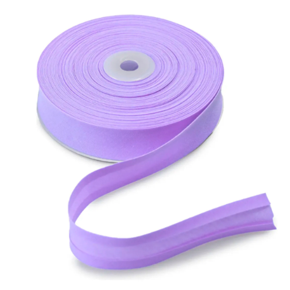 Sesgo 2,5 Cm De Ancho Lila Rollo 20 Metros Cinta Bies Costura