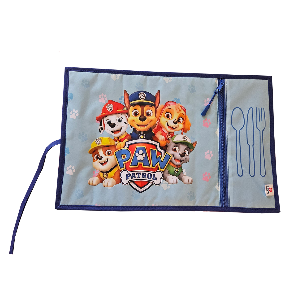 Individual Infantil Con Bolsillo Para Cubiertos Paw Patrol